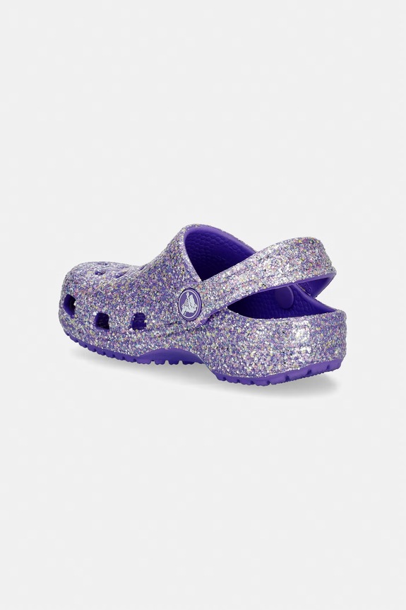 Dievča Detské šľapky Crocs CLASSIC FANTASY GLITTER CLOG T 212562.CROCS.CLASSIC.FA fialová