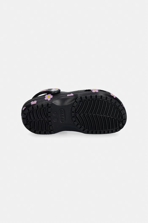 Παιδικά σανδάλια Crocs CROCSCLASSIC FLOWERR CLOG K 212670.CROCSCLASSIC.FLO μαύρο