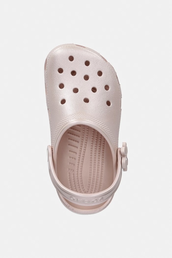 Detské šľapky Crocs CLASSIC PEARL SHINE CLOG K ružová 212814.CROCS.CLASSIC.PE