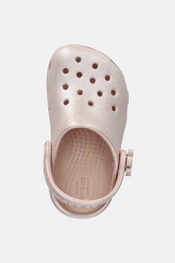 Crocs șlapi copii CLASSIC PEARL SHINE CLOG T roz 212815.CROCS.CLASSIC.PE