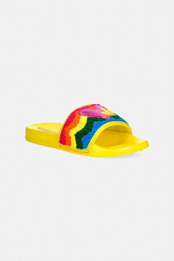 Agatha Ruiz de la Prada klapki dziecięce syntetyczny żółty 262990