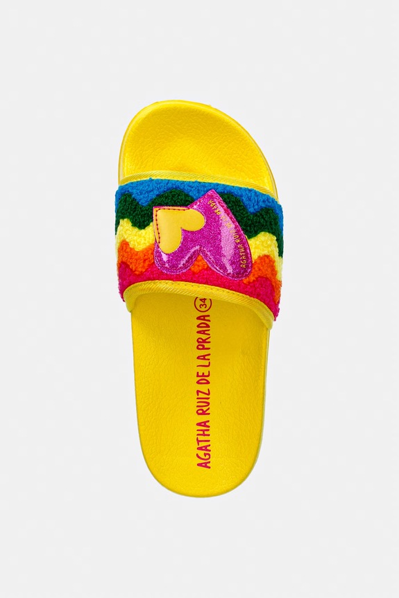 Agatha Ruiz de la Prada klapki dziecięce żółty 262990