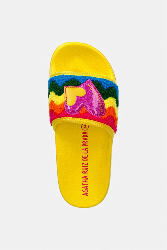 Agatha Ruiz de la Prada klapki dziecięce żółty 262990
