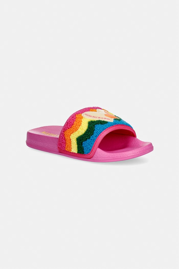 Dětské pantofle Agatha Ruiz de la Prada textilní růžová 262990