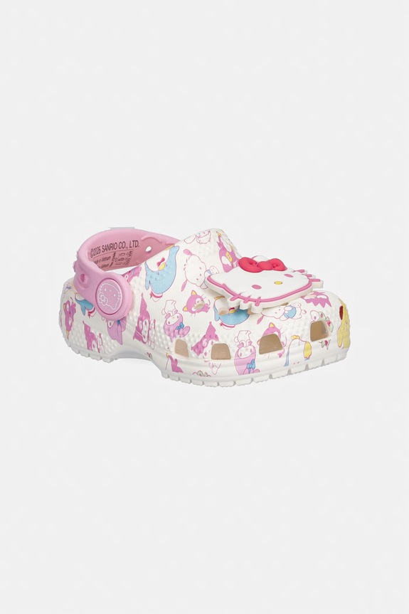 Crocs klapki dziecięce CLASSIC HKF PASTEL CLOG T beżowy 212686.CROCS.CLASSIC.HK