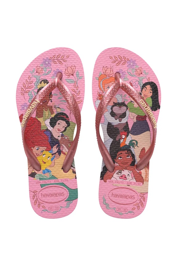 Havaianas klapki dziecięce KIDS SLIM PRINCESS różowy 4123328.PPY2
