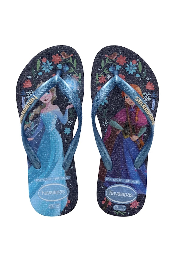 Havaianas klapki dziecięce KIDS SLIM PRINCESS granatowy 4123328.PPY2