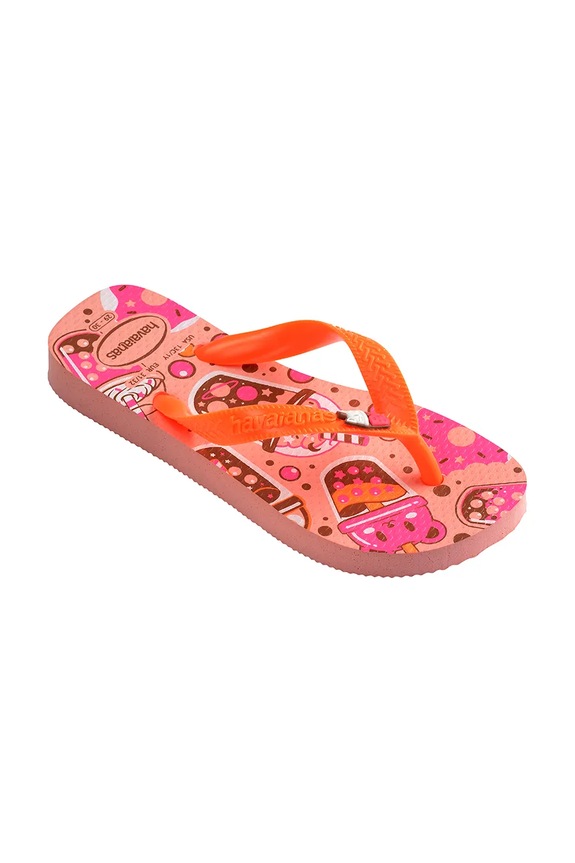 Dziewczynka Havaianas klapki dziecięce KIDS FANTASY 4103405.PPY2 pomarańczowy