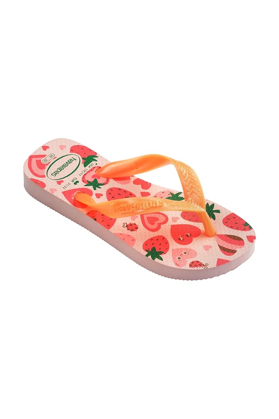 Dziewczynka Havaianas klapki dziecięce KIDS FLORES 4000052.PPY2 różowy