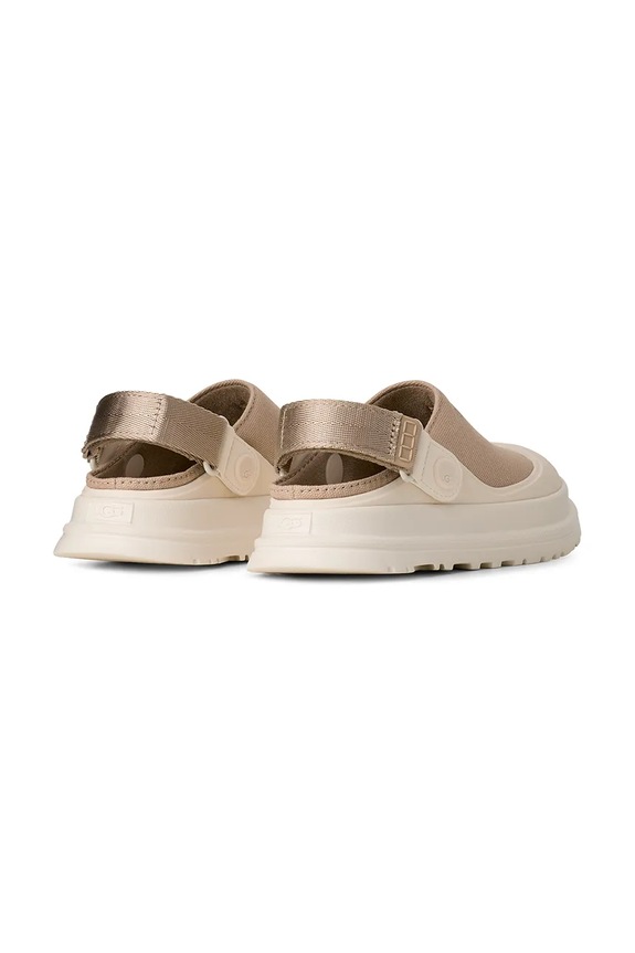 Chłopiec UGG klapki dziecięce GOLDENGLOW CANVAS CLOG 1175092K beżowy