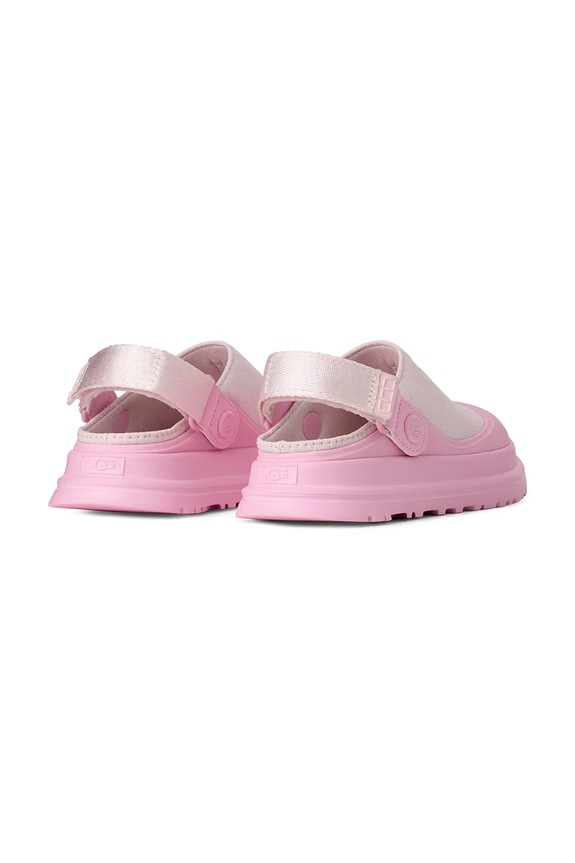 Chłopiec UGG klapki dziecięce GOLDENGLOW CANVAS CLOG 1175092K różowy