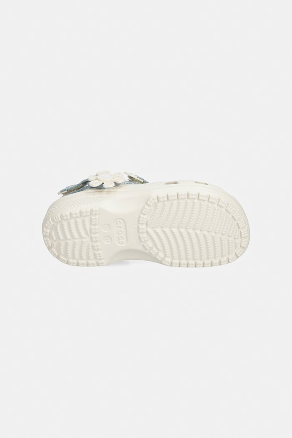 Παιδικά σανδάλια Crocs CLASSIC DNM FLWR ADJ BACKSTRAP CLOG K 212511.CROCS.CLASSIC.DN μπεζ