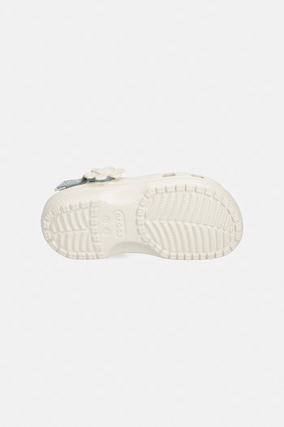 Crocs klapki dziecięce CLASSIC DNM FLWR ADJ BACKSTRAP CLOG T 212512.CROCS.CLASSIC.DN beżowy