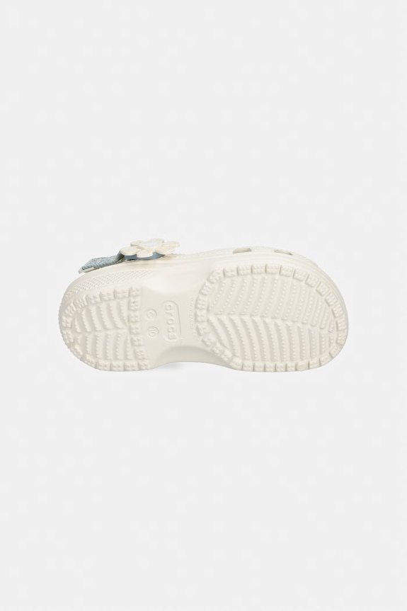 Crocs klapki dziecięce CLASSIC DNM FLWR ADJ BACKSTRAP CLOG T 212512.CROCS.CLASSIC.DN beżowy