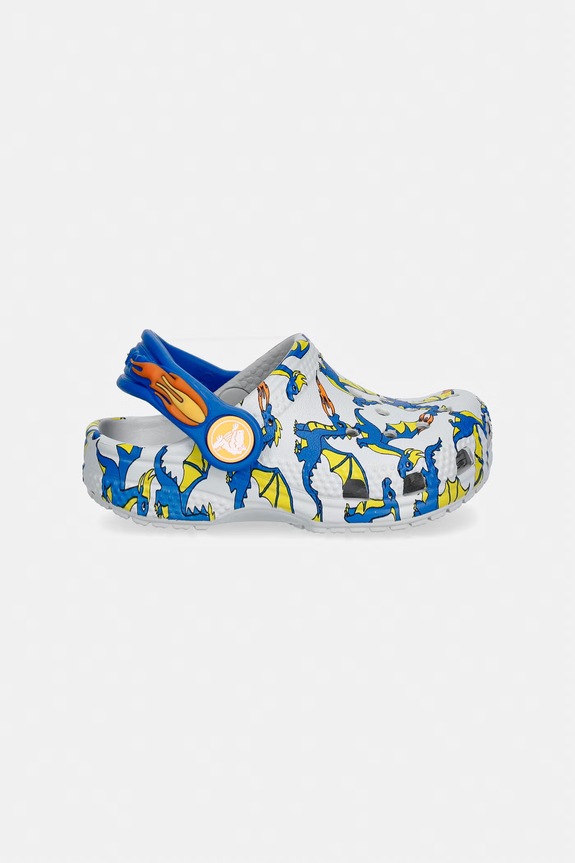 Detské šľapky Crocs CLASSIC DRAGON GRAPHIC CLOG T 212514.CROCS.CLASSIC.DR sivá SS26