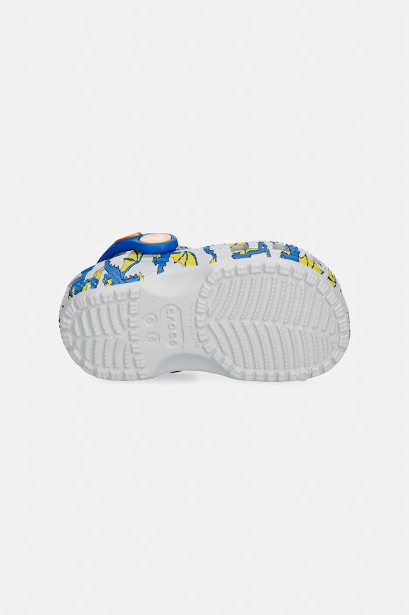 Crocs șlapi copii CLASSIC DRAGON GRAPHIC CLOG T 212514.CROCS.CLASSIC.DR gri