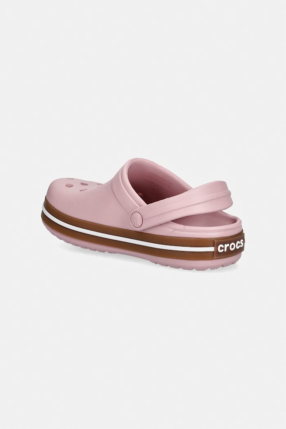 Chłopiec Crocs klapki damskie CROCBAND GUM CLOG K 212775.CROCS.CROCBAND.G różowy