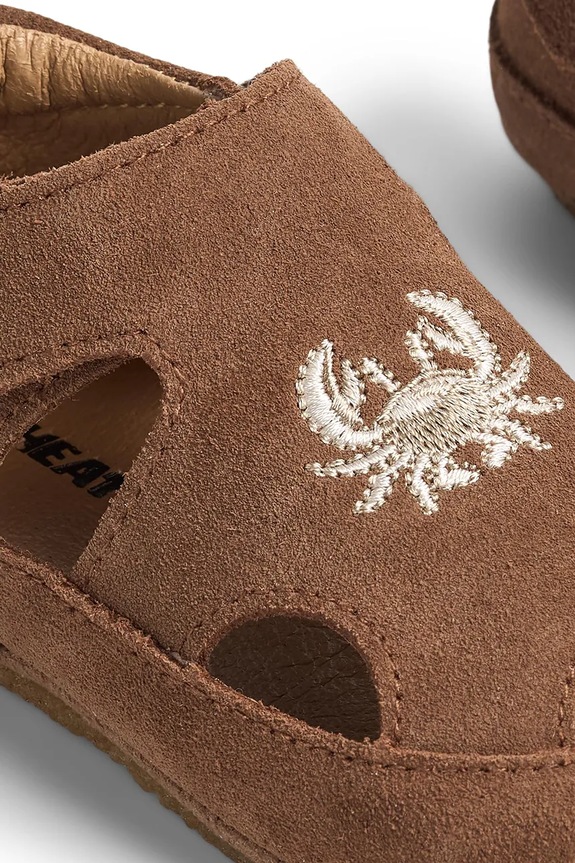 Chlapec Detské semišové papuče Wheat WF601.01 hnedá