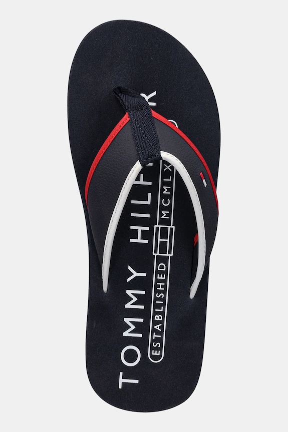 Tommy Hilfiger japonki TUMBLE BEACH SANDAL granatowy FM0FM05710