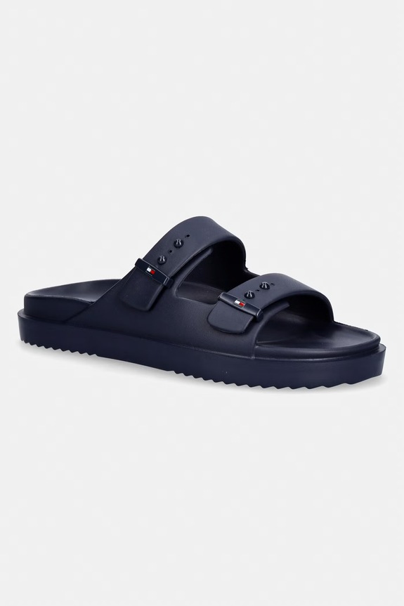 Tommy Hilfiger klapki basenowe męskie LIGHT ADJUSTABLE POOL SLIDER granatowy FM0FM05757