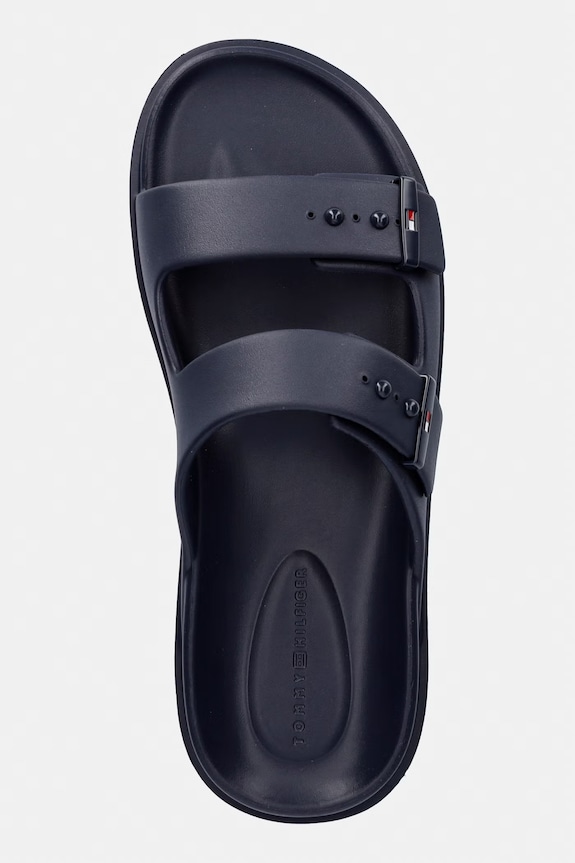 Tommy Hilfiger klapki basenowe męskie LIGHT ADJUSTABLE POOL SLIDER granatowy FM0FM05757