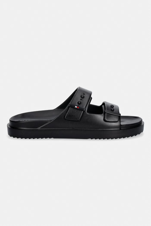 Tommy Hilfiger klapki basenowe męskie LIGHT ADJUSTABLE POOL SLIDER FM0FM05757 czarny SS26