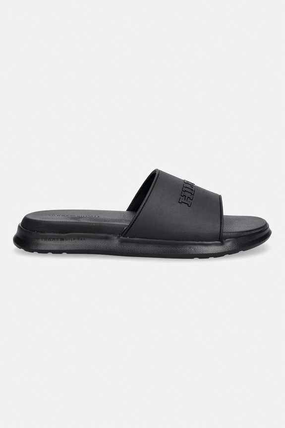 Tommy Hilfiger σαγιονάρες πισίνας ανδρικές DUAL DENSITY HILFIGER POOL SLIDE FM0FM05797 μαύρο SS26