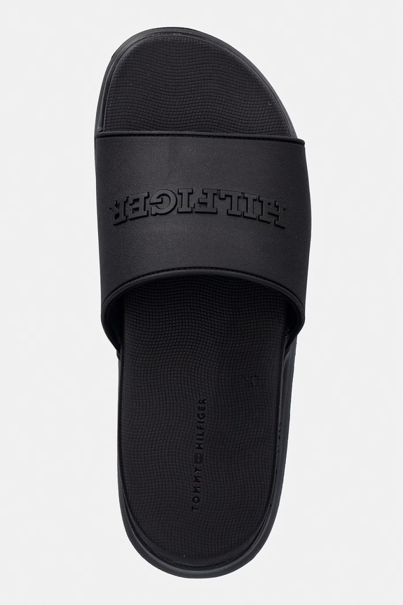 Tommy Hilfiger σαγιονάρες πισίνας ανδρικές DUAL DENSITY HILFIGER POOL SLIDE μαύρο FM0FM05797