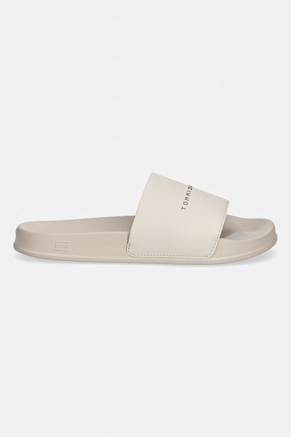 Tommy Hilfiger papuci pentru bărbați CORE TOMMY HILFIGER POOL SLIDE FM0FM05799 bej SS26