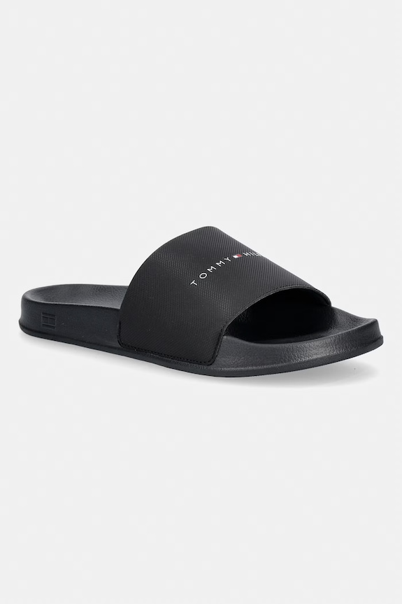 Tommy Hilfiger papuci pentru bărbați CORE TOMMY HILFIGER POOL SLIDE negru FM0FM05799