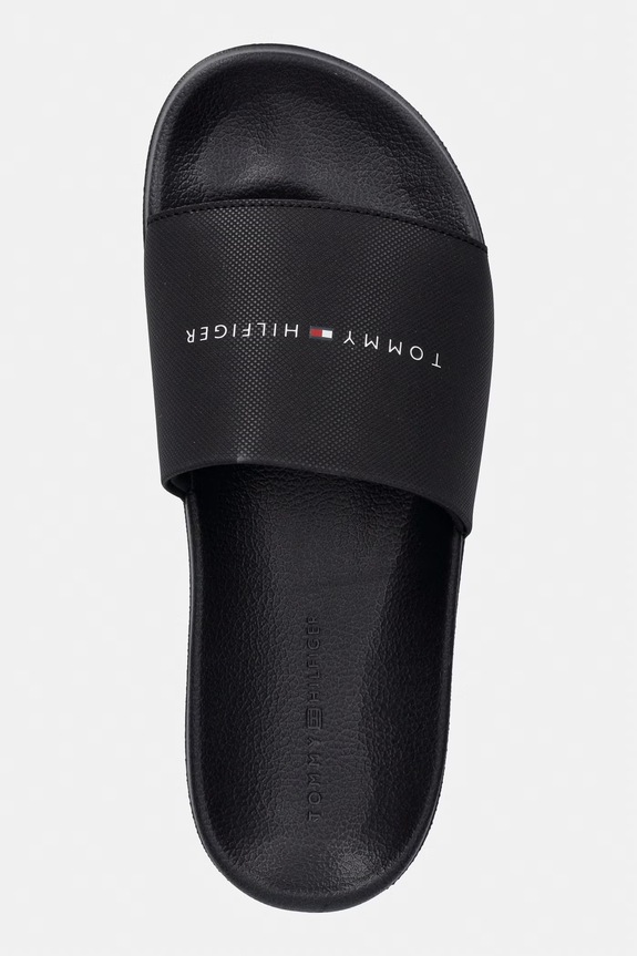 Tommy Hilfiger papuci pentru bărbați CORE TOMMY HILFIGER POOL SLIDE negru FM0FM05799