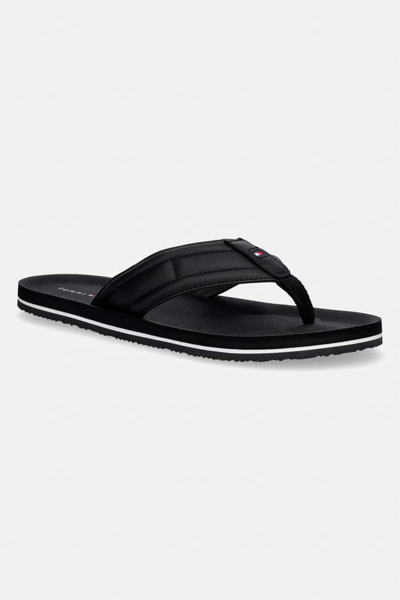Tommy Hilfiger infradito da uomo HILFIGER PADDED BEACH SANDAL nero FM0FM05801