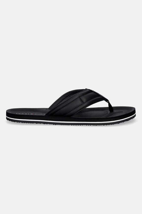 Tommy Hilfiger infradito da uomo HILFIGER PADDED BEACH SANDAL FM0FM05801 nero SS26