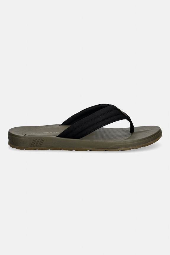 Tommy Hilfiger șlapi pentru bărbați MOLDED HILFIGER LTH BEACH SANDAL FM0FM05802 negru SS26