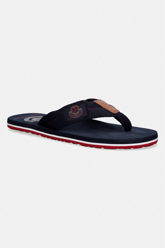 Tommy Hilfiger infradito da uomo PATCH HILFIGER BEACH SANDAL blu navy FM0FM05804