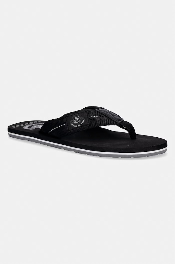 Tommy Hilfiger șlapi pentru bărbați PATCH HILFIGER BEACH SANDAL negru FM0FM05804