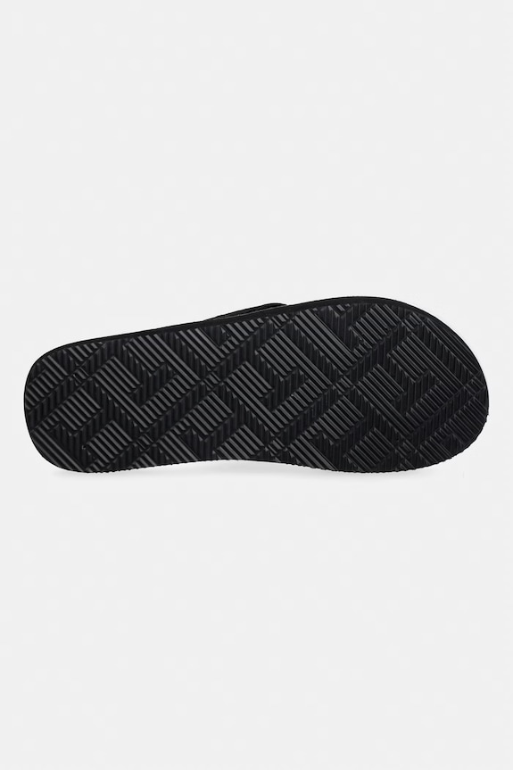 Tommy Hilfiger japonki męskie HILFIGER LEATHER BEACH SANDAL FM0FM05808 czarny