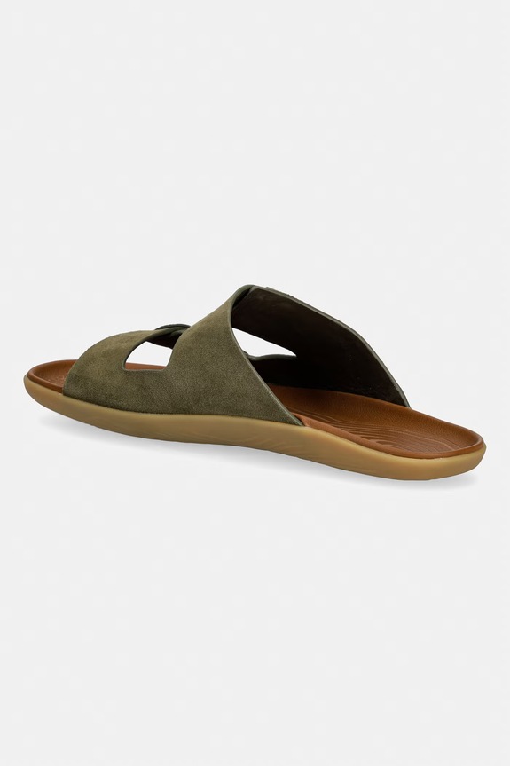 Obuv Vivobarefoot šľapky pánske kožené SENSUS YIN SLIDE 309564 zelená