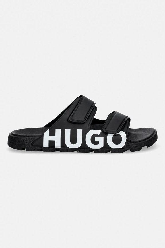 HUGO klapki Evander 50542042.003 czarny SS26