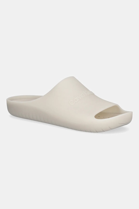 Παντόφλες Calvin Klein JELLY SLIDE μπεζ HM0HM02014