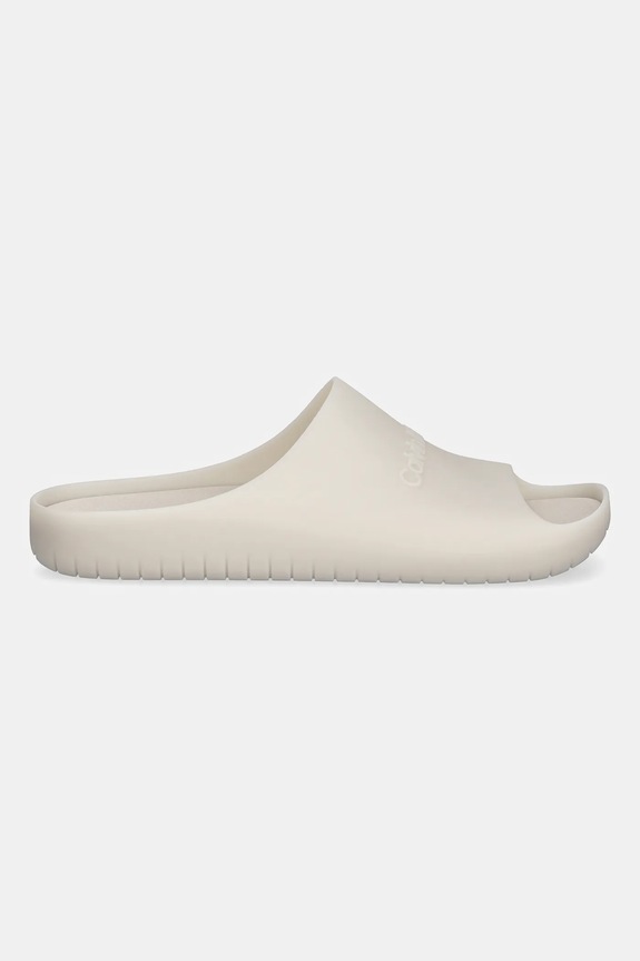 Παντόφλες Calvin Klein JELLY SLIDE HM0HM02014 μπεζ SS26