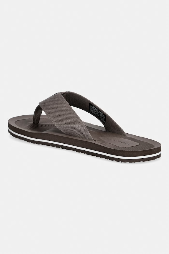 Cipők Calvin Klein férfi tangapapucs CITY THONG SLIDE HM0HM02106 barna