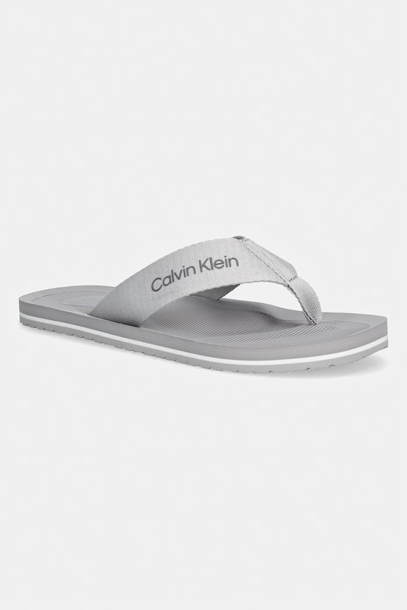 Calvin Klein infradito da uomo CITY THONG SLIDE grigio HM0HM02106