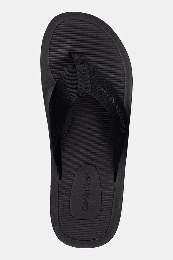 Calvin Klein σαγιονάρες δίχαλες ανδρικές CITY THONG SLIDE μαύρο HM0HM02106