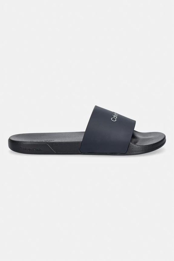 Calvin Klein klapki z odkrytymi palcami męskie ESS SLIDE MONOBRAND CV HM0HM02107 granatowy SS26