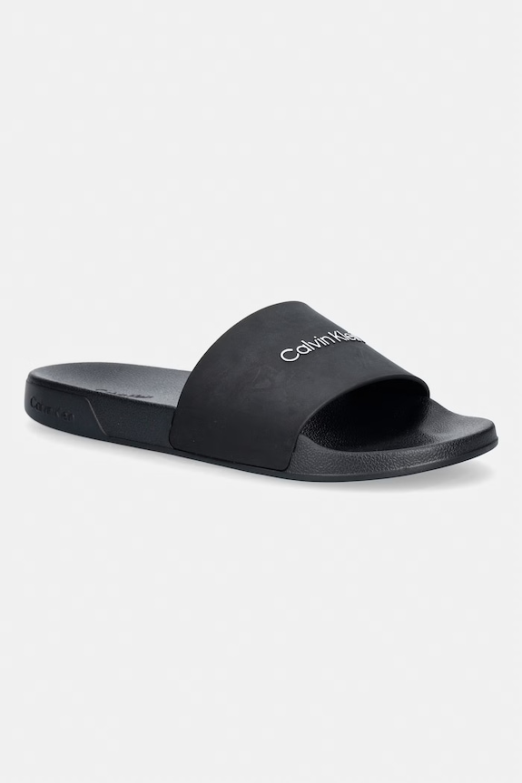 Calvin Klein σαγιονάρες με ανοιχτά δάχτυλα Ανδρικές ESS SLIDE MONOBRAND CV μαύρο HM0HM02107