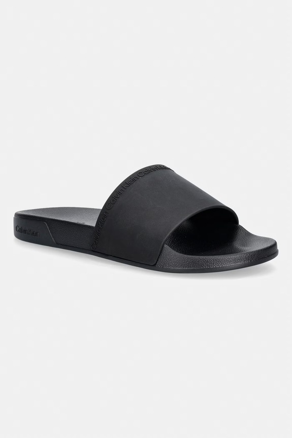 Calvin Klein klapki męskie ESS SLIDE INSTITUTIONAL CV czarny HM0HM02108