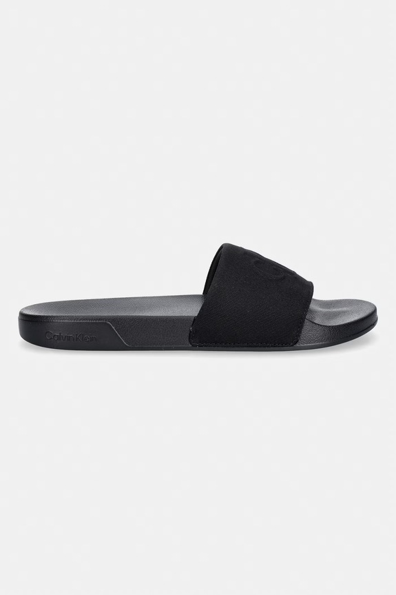 Calvin Klein klapki męskie ESS SLIDE HF MONOGRAM CV HM0HM02109 czarny SS26