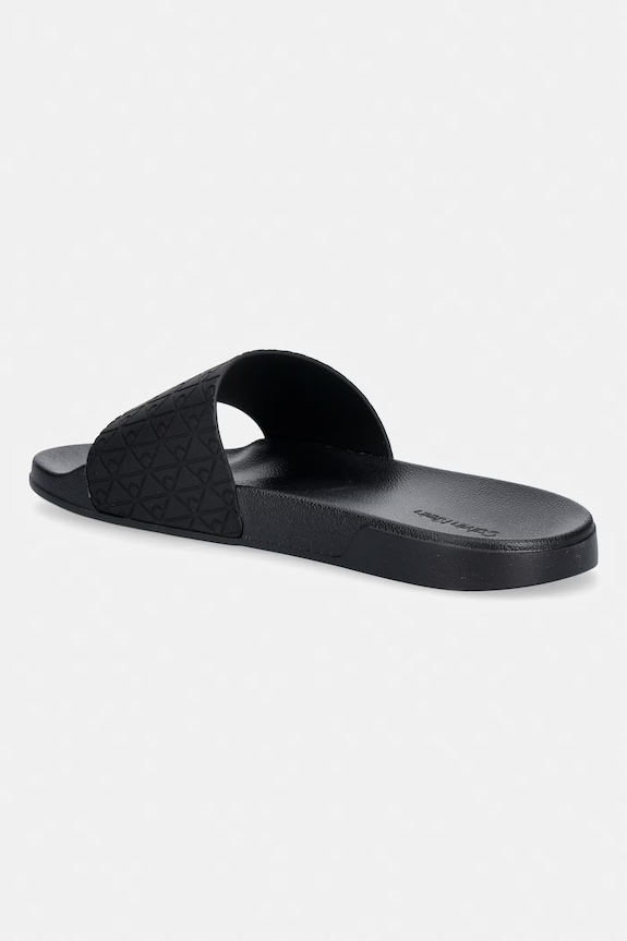 Obuwie Calvin Klein klapki z odkrytymi palcami męskie ESS SLIDE PU AOP HM0HM02110 czarny