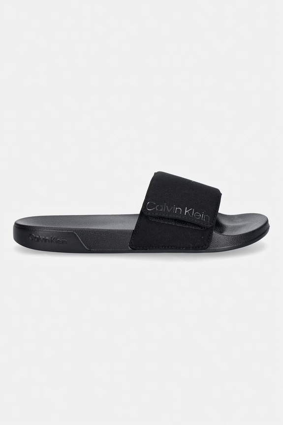 Calvin Klein šľapky s otvorenými prstami pánske ESS SLIDE ADJ MONOBRAND CV HM0HM02115 čierna SS26
